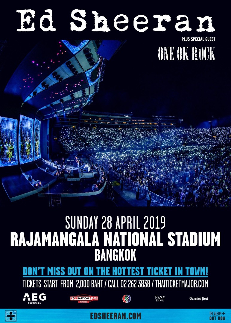 Ed Sheeran Divide Asia Tour 2019 Bangkok