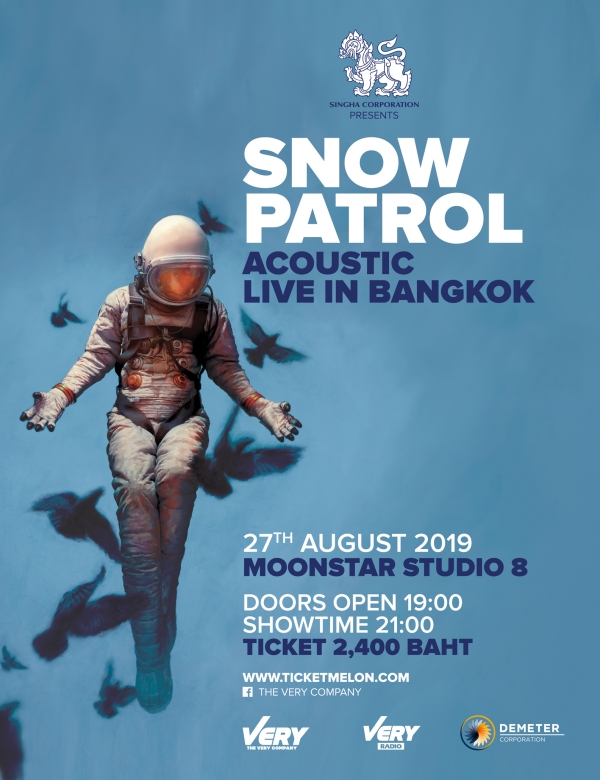 บริตร็อคกันแบบชิลๆ “Snow Patrol” เตรียมเยือนไทย โชว์อะคูสติกสุดพิเศษ 27 ส.ค. นี้