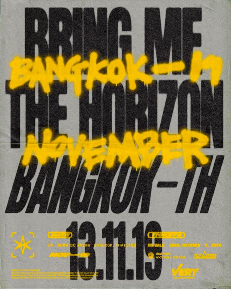 พฤศจิกาเดือด! Bring Me the Horizon ยืนยันการแสดงสดในไทย 13 พ.ย. นี้