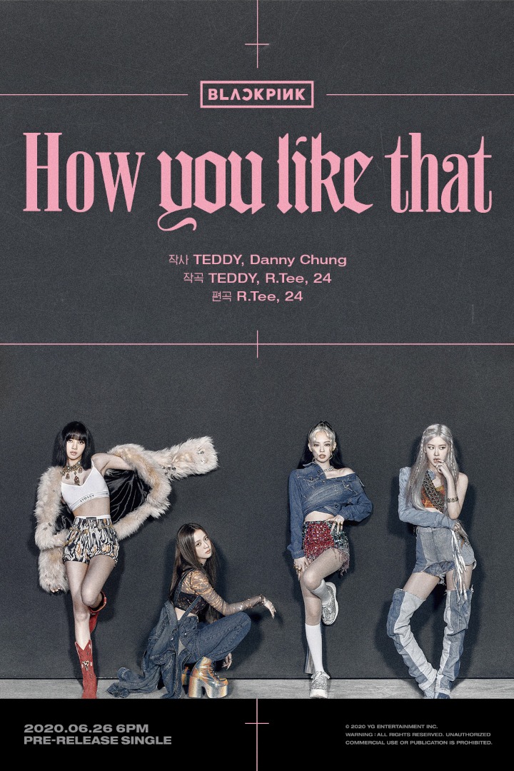 BLACKPINK "How You Like That" pre-release single