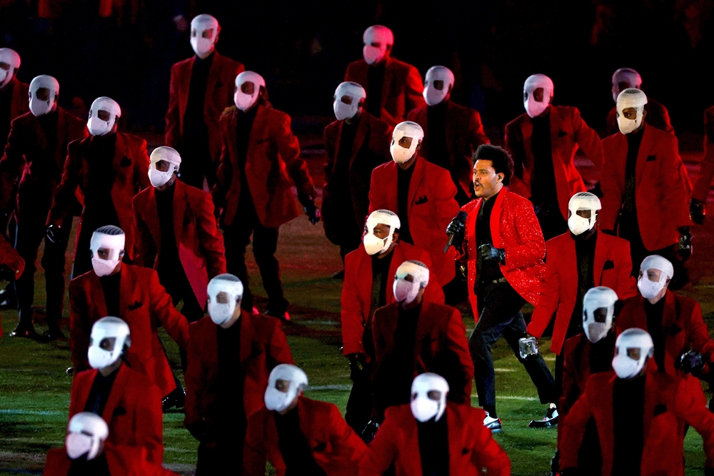 The Weeknd at Super Bowl LV Halftime Show 2021