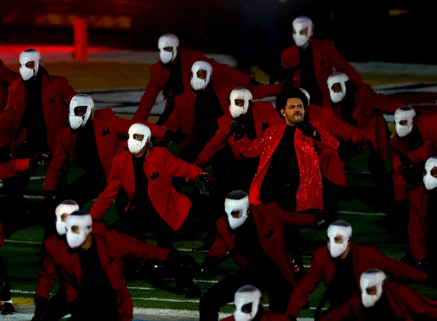 The Weeknd at Super Bowl LV Halftime Show 2021