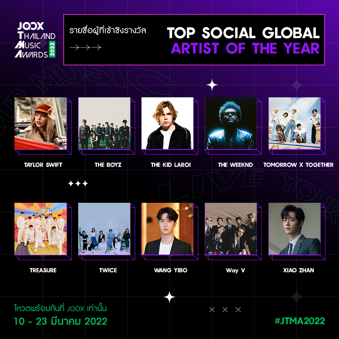 JOOX Thailand Music Awards 2022 NOMINEE