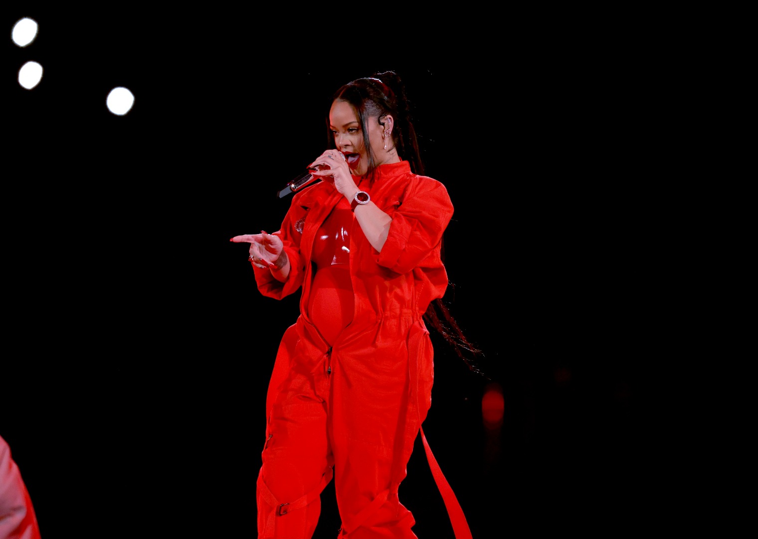 Rihanna at 2023 Super Bowl LVII Halftime Show