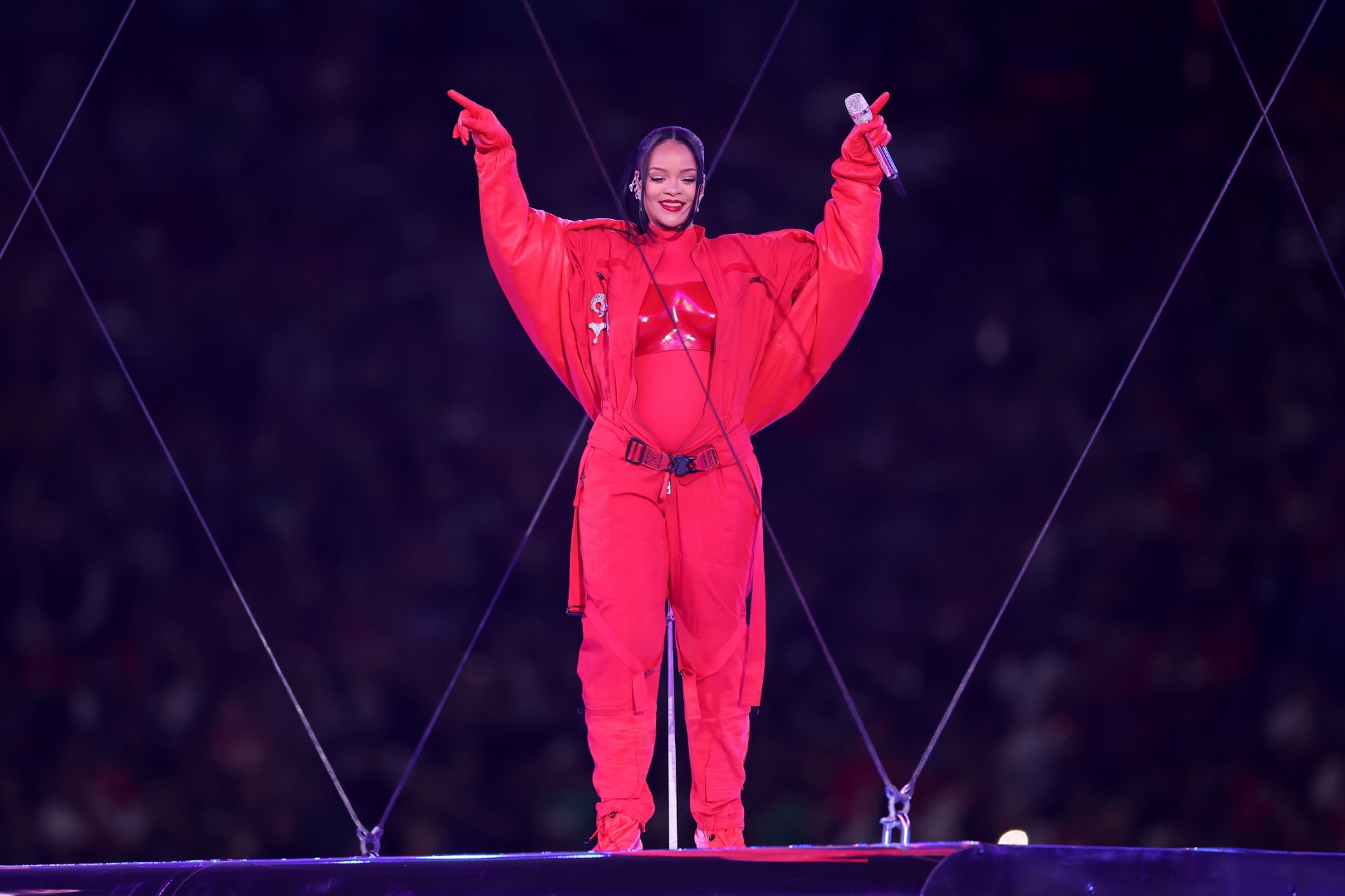 Rihanna at 2023 Super Bowl LVII Halftime Show