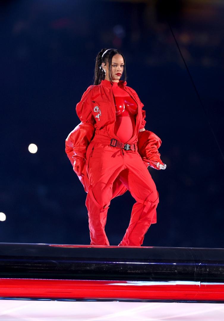 Rihanna at 2023 Super Bowl LVII Halftime Show
