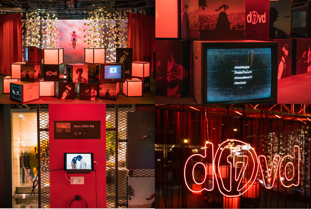 Installation Petals to Thorns inspired by d4vd