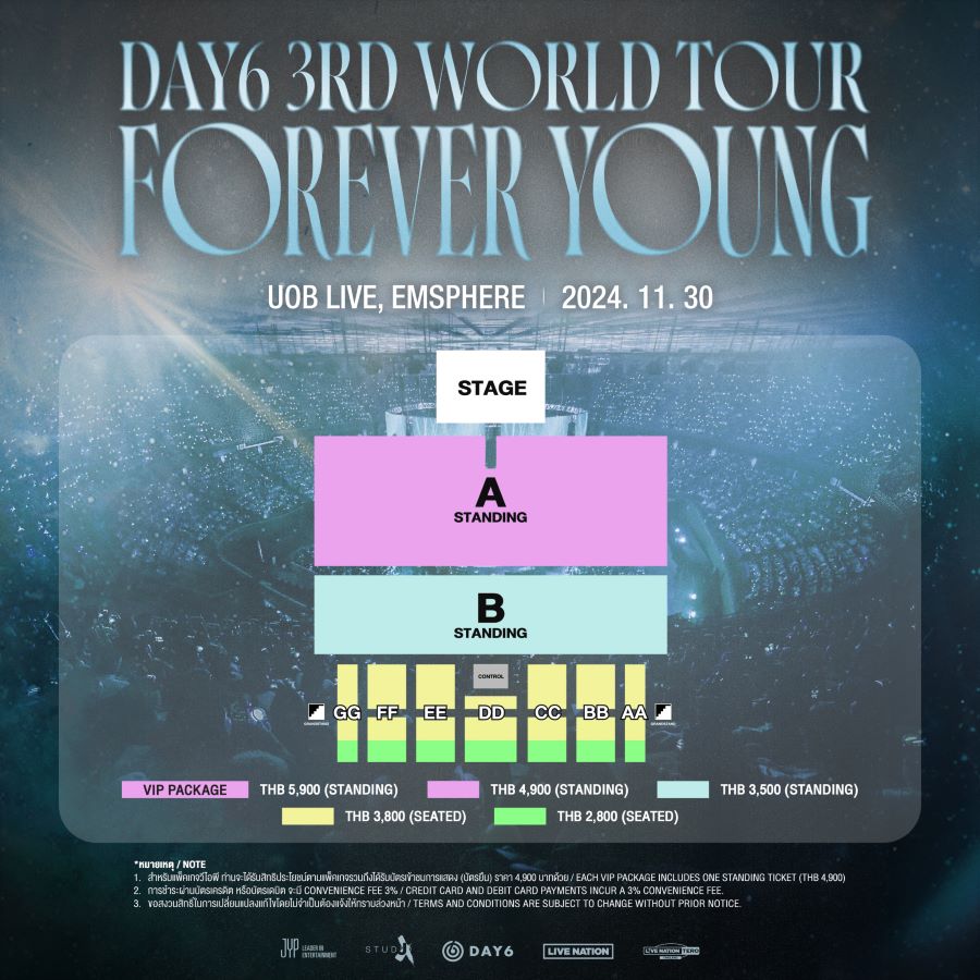 DAY6 คัมแบ็คคอนเสิร์ตในรอบ 5 ปี กับงาน ‘DAY6 3RD WORLD TOUR in BANGKOK’ ขนเพลงฮิตมาเพียบ!