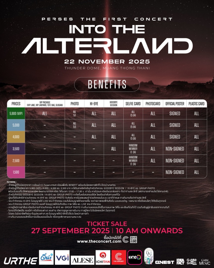 PERSES THE FIRST CONCERT ‘INTO THE ALTERLAND’