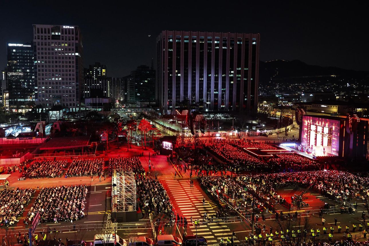 คอนเสิร์ต “BTS ARIRANG” ที่กวางฮวามุน 