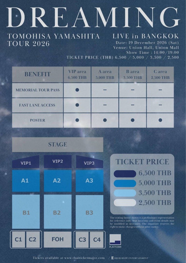 DREAMING TOMOHISA YAMASHITA TOUR 2026 LIVE in BANGKOK