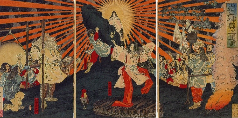 รูปปั้นสัตว์ในศาลเจ้า