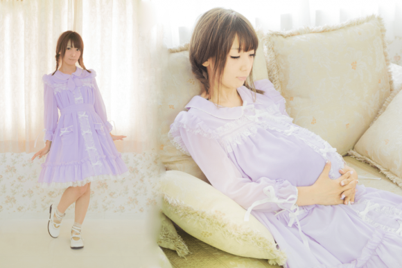 “Lolita Maternity One Piece” ชุดคลุมท้องของคุณแม่สายโลลิต้า