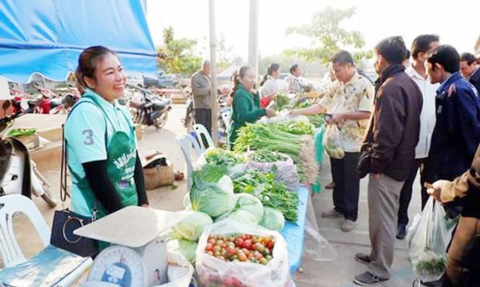 ເມືອງຫ້ວຍຊາຍສົ່ງເສີມປະຊາຊົນປູກຜັກປອດສານພິດປ້ອນຕະຫລາດ
