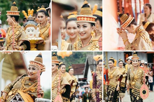 ຮວມຮູບພາບບັນຍາກາດ ຂະບວນແຫ່ນາງສັງຂານ ແຂວງຫຼວງພະບາງ ປະຈໍາປີ 2017