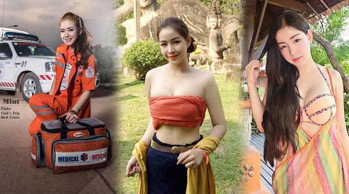 ຮູ້ຈັກແລ້ວບໍ? ມິ້ນ ສາວກູ້ໄພ ສຸດເຊັກຊີ້ ທີ່ບໍ່ໄດ້ມີດີແຕ່ຫຸ່ນ ແລະໜ້າຕາ