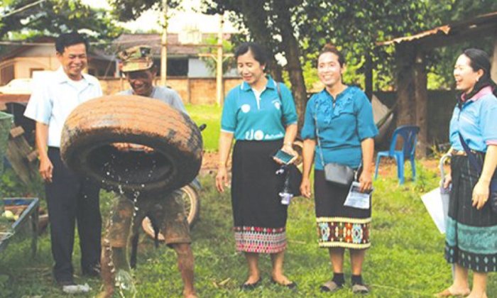 ສາທາ ຕະລຸມບອນ ທຳລາຍແຫຼ່ງເພາະພັນຂອງໜອງນໍ້າຍຸງລາຍ