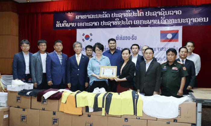 ກະຊວງແຮງງານ ແລະ ສະຫວັດດີການສັງຄົມ ໄດ້ຮັບເຄື່ອງຊ່ວຍເຫຼືອມູນຄ່າ 1.3 ລ້ານໂດລາ