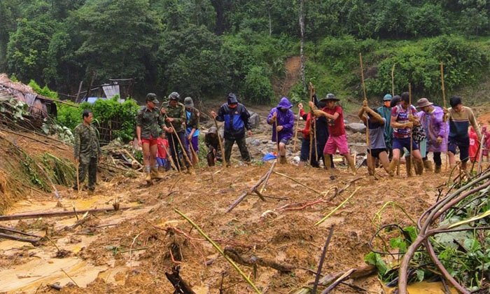 ມີຜູ້ສູນຫາຍ 7 ຄົນຈາກເຫດການດິນເຈື່ອນ ຢູ່ເມືອງວຽງໄຊ ແຂວງຫົວພັນ