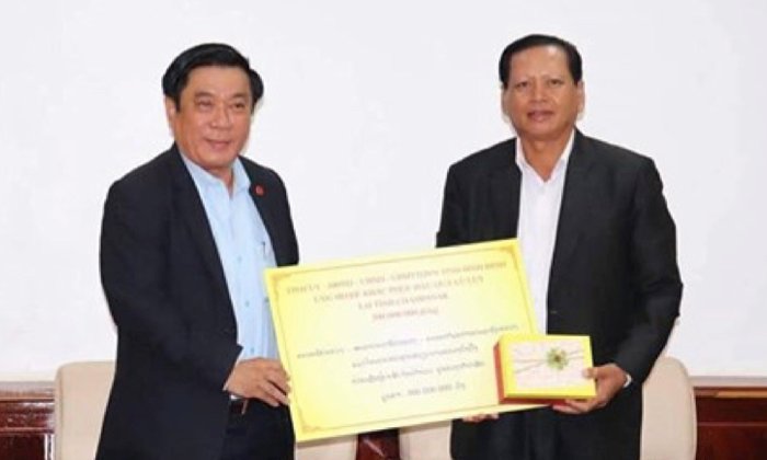 ຈຳປາສັກ ໄດ້ຮັບທຶນຊ່ວຍເຫຼືອຈາກ ຫວຽດນາມ ມູນຄ່າ 3 ຕື້ກວ່າກີບ ນຳໃຊ້ເຂົ້າໃນການກໍ່ສ້າງໂຮງຮຽນ