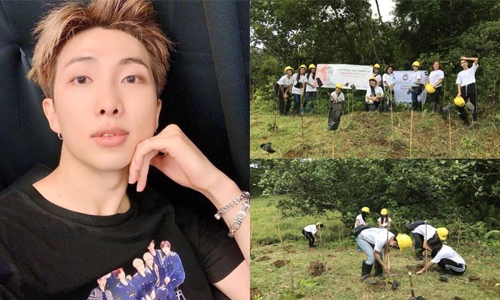 ແຟນຄລັບ BTS ໃນເກົາຫຼີໃຕ້ ສະຫຼອງວັນເກີດຂອງໜຸ່ມ RM ຫົວໜ້າວົງ ດ້ວຍການປູກຕົ້ນໄມ້ 1,250 ຕົ້ນ
