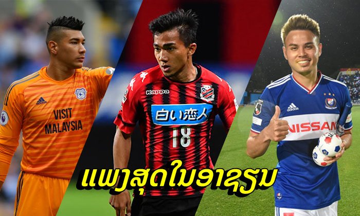 ສື່ດັງເປີດເຜີຍ 10 ອັນດັບນັກເຕະທີ່ຄ່າໂຕແພງທີ່ສຸດໃນອາຊຽນ