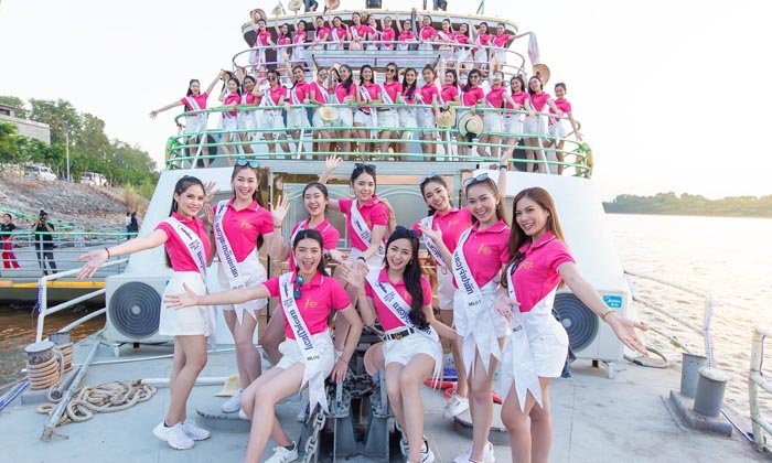 ຜູ້ເຂົ້າປະກວດນາງສາວລາວ 2019 ເຮັດກິດຈະກຳໄລຍະເກັບໂຕ ທີ່ ດອນຊາວ ແຂວງບໍ່ແກ້ວ