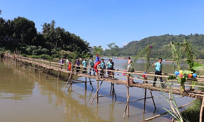 ຂົວໄມ້ປ່ອງຂ້າມນໍ້າຄານ ອີກຈຸດຖ່າຍຮູບທີ່ດຶງດູດນັກທ່ອງທ່ຽວ ຢູ່ນະຄອນຫຼວງພະບາງ
