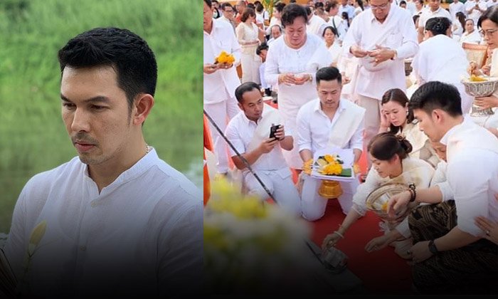 ພະເອກໜຸ່ມຈາກໄທ "ອໍ້າ ອະທິຊາດ" ຮ່ວມເຮັດບຸນສ້າງພະເຈົ້າໃຫຍ່ອົງຕື້ຈຳລອງ ທີ່ວັດອົງຕື້ມະຫາວິຫານ