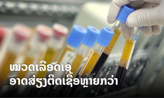 ນັກວິໄຈຈີນເຜີຍ ຄົນໝວດເລືອດເອ (A) ອາດມີຄວາມສ່ຽງຕິດເຊື້ອໄວຣັດໂຄໂຣນາຫຼາຍກວ່າຄົນໝວດເລືອດອື່ນ