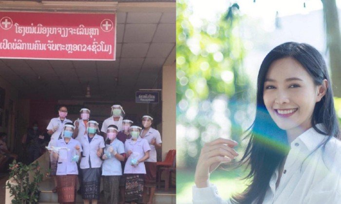 ດາລານໍ້າໃຈງາມ "ລູກນໍ້າ ທິດາລັດ" ບໍລິຈາກໜ້າກາກອະນາໄມ ແລະ ເຈວລ້າງມື ໃຫ້ 3 ໂຮງໝໍ