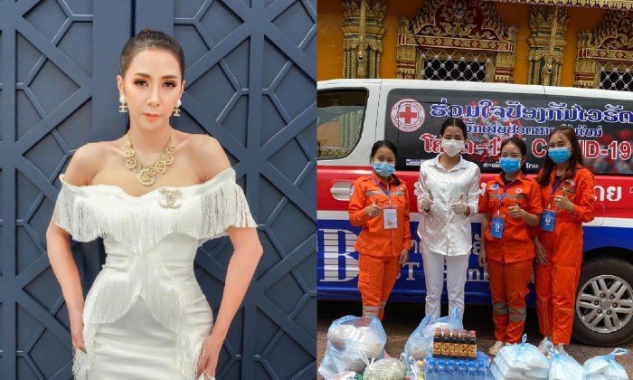 ຄົນລາວບໍ່ຖິ້ມກັນ “ຕິກ Princess” ມອບອາຫານ ແລະ ເຄື່ອງດື່ມ ໃຫ້ຫຼາຍພາກສ່ວນຊ່ວຍສັງຄົມ