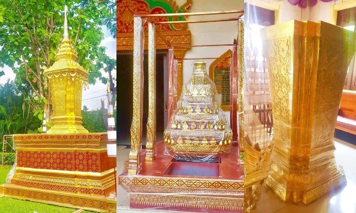 ສໍາເລັດແລ້ວ! ຫໍພຣະເມນ ອົງພຣະຍອດແກ້ວມະຫາສັງຄະສຸທັມມາທິບໍດີ ມະຫາງອນ ດຳຣົງບຸນ