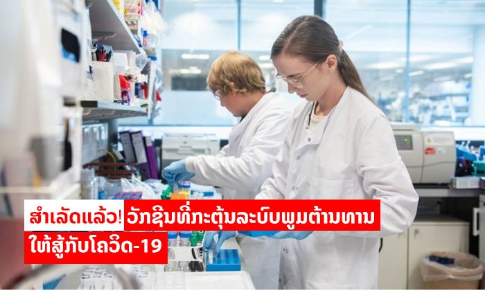 ມະຫາວິທະຍາໄລອັອກຊ໌ຟອດສ້າງວັກຊີນທີ່ກະຕຸ້ນລະບົບພູມຕ້ານທານໃຫ້ສູ້ກັບໂຄວິດ-19 ໄດ້ສຳເລັດ