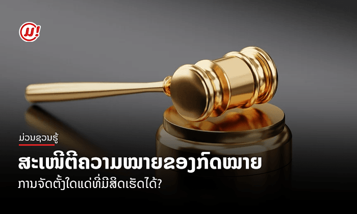 ໃຜ ແລະ ການຈັດຕັ້ງໃດແດ່ ທີ່ມີສິດສະເໜີຕີຄວາມໝາຍຂອງກົດໝາຍ?