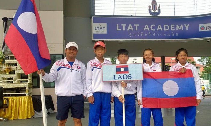 4 ເຍົາວະຊົນລາວ ແຂ່ງຂັນເທັນນິດ ITF TEAM CHAMPIONSHIP 12 ທີ່ປະເທດໄທ