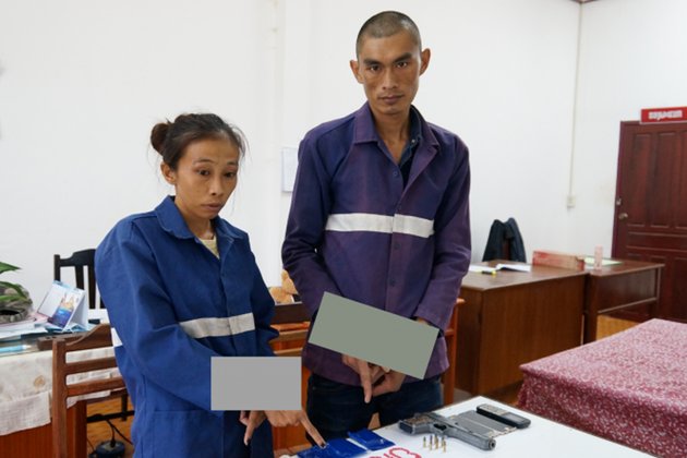 ຈັບ 2 ຜົວເມຍໄດ້ຄາເຮືອນ ພ້ອມຂອງກາງຢາບ້າ 563 ເມັດ ແຂວງວຽງຈັນ
