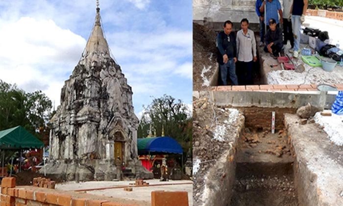 ຖວທ ເລີ່ມຂຸດຄົ້ນເພື່ອສຶກສາຂໍ້ມູນທາງດ້ານບູຮານວິທະຍາຢູ່ພະທາດໂຜ່ນ