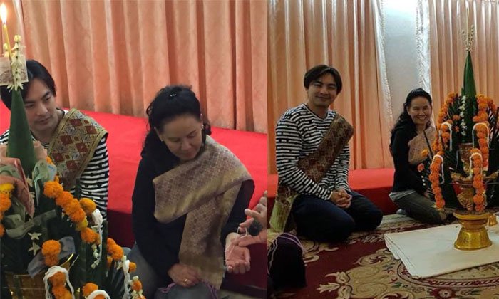 ຊາວເນັດແຫ່ຍິນດີ! ຫຼັງ ດີເຈພີ່ສອດ ຄວງຄົນສະໜິດ ເອັສ ເຂົ້າພິທີບາສີສູ່ຂວັນ ທີ່ປະເທດລາວ