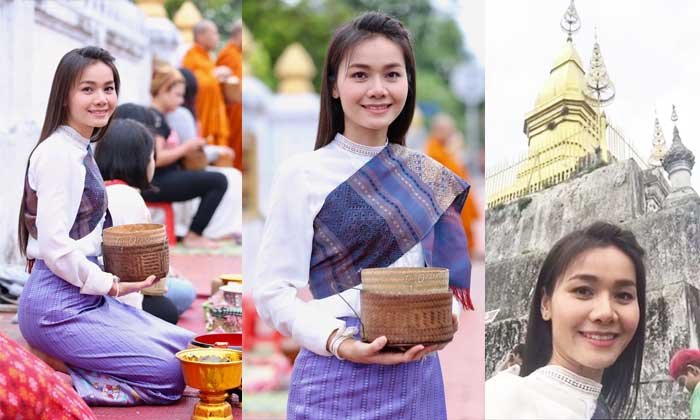 ຕ່າຍ ອໍລະໄທ ນັກຮ້ອງສາວຊື່ດັງຈາກປະເທດໄທ ເດີນທາງທ່ຽວຊົມນະຄອນຫຼວງພະບາງ