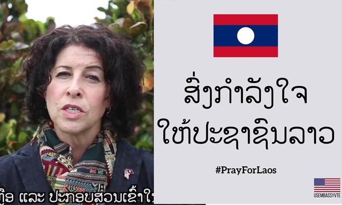 ເອກອັກຄະລັດຖະທູດສະຫະລັດປະຈຳລາວ ຊ່ວຍເຫຼືອສຸກເສີນຜູ້ປະສົບໄພທີ່ແຂວງອັດຕະປື 1 ແສນໂດລາ