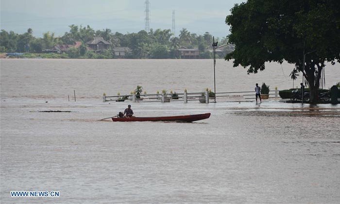 ແຂວງຈຳປາສັກ ເຝົ້າລະວັງລະດັບນໍ້າຂອງ ພ້ອມຍົກຍ້າຍປະຊາຊົນໜີນໍ້າຖ້ວມຈຳນວນໜຶ່ງ