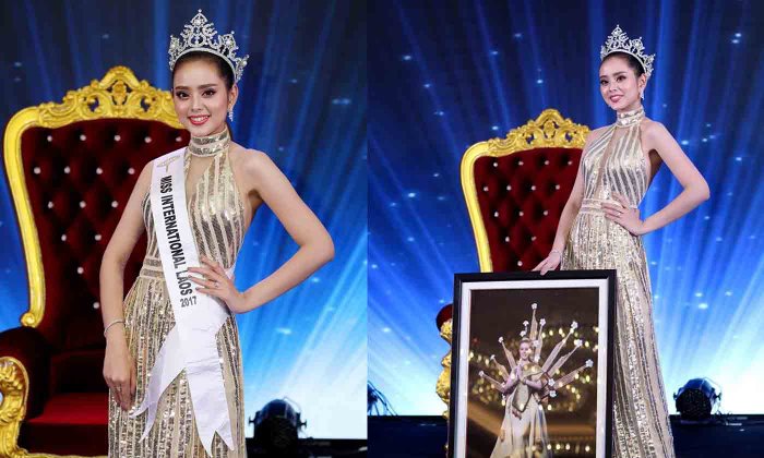 ມິ​ມີ່ ພູນ​ຊັບ ພົນ​ໂຍທາ ໂດດ​ເດັ່ນ ​ໃນ​ມື້​ອໍາ​ລາ​ຕໍາ​ແໜ່​ງ Miss International Laos