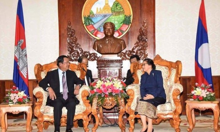 ປະທານສະພາແຫ່ງຊາດ ຕ້ອນຮັບ ນາຍົກລັດຖະມົນຕີ ກຳປູເຈຍ
