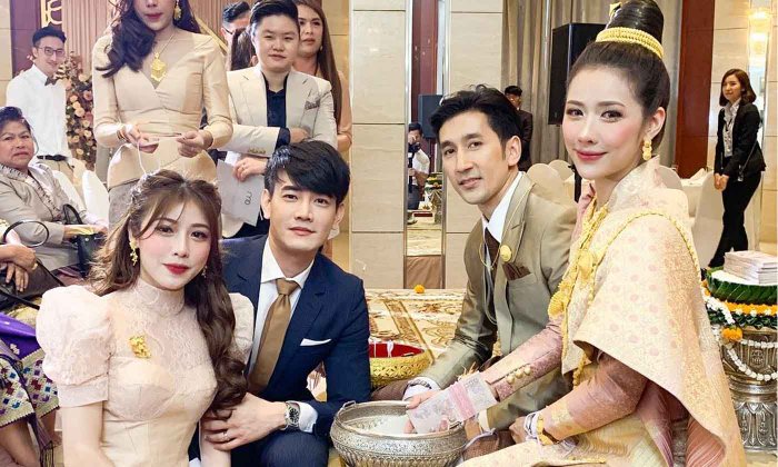 ໜັກແຂນ! "ແອັບເປິ້ນ ສີຫາລາດ" ຜູກແຂນເອື້ອຍໃນມື້ແຕ່ງດອງ ເບົາໆ 100,000 ບາດ