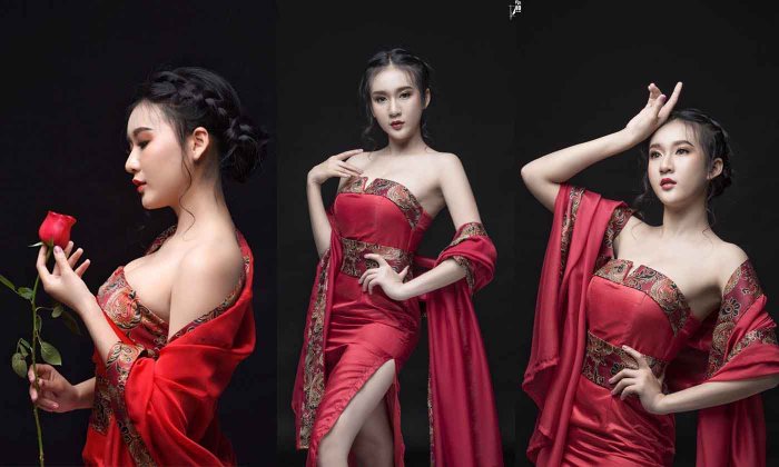 ຮັບກຸດຈີນ! "ປູເປ້ ອາພັດສະລິນຍາ" ມາກັບຊຸດສີແດງ ເປີດບ່າ ເຊັກຊີເລັກນ້ອຍ