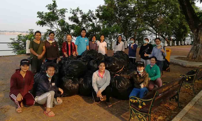 #ຄົນແທ້2019 ຊາວນະຄອນໄກສອນພົມວິຫານ ຮວມໂຕເກັບຂີ້ເຫຍື້ອຢູ່ແຄມຂອງ ຕອບຮັບ #ChallengeForChange