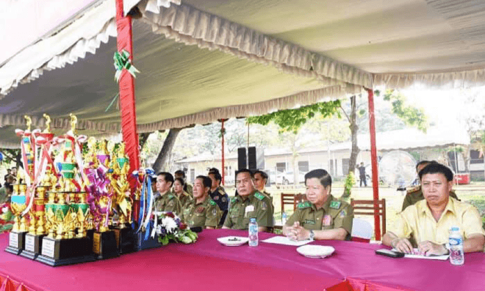ເປີດຂະບວນການແຂ່ງຂັນກີລາຕ້ອນຮັບ ວັນສ້າງຕັ້ງກຳລັງປ້ອງກັນຄວາມສະຫງົບ