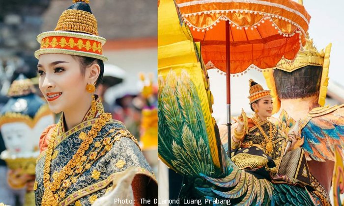 ພິທີແຫ່ນາງສັງຂານຫຼວງພະບາງງົດງາມ ໄດ້ "ມີລ່າ ດວງມີໄຊ" ເປັນ "ທຸງສະເທວີ" ສືບສານປະເພນີປະຕິບັດຂອງລາວ