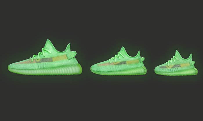 adidas เปิดตัว YEEZY BOOST 350 V2 Glow In The Dark สนีกเกอร์เรืองแสง